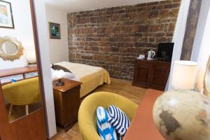 Posezení v ubytování Rooms Base