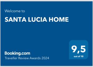 Captura de pantalla de la página principal de Santa Lucia en SANTA LUCIA HOME, en Vasto