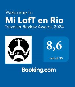 Et logo, certifikat, skilt eller en pris der bliver vist frem på Mini LofT en Rio