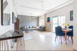 Χώρος καθιστικού στο Spacieux appartement 80 m² - Centre de Casablanca