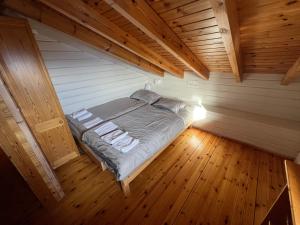 Letto o letti in una camera di Superbe chalet 12 personnes vue imprenable 2nuits min