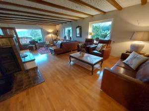 Χώρος καθιστικού στο Ferienhaus Hescheld With Private Jacuzzi