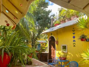 Zahrada ubytování Maison Tulum
