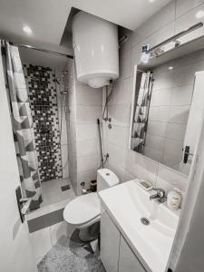 Koupelna v ubytování Apartman Simon