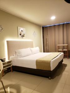 Postel nebo postele na pokoji v ubytování Hotel Suite Center Pereira