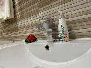 Koupelna v ubytování Apartmani Lotus Vrdnik