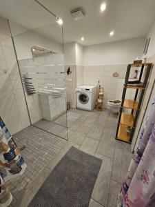 Koupelna v ubytování Ferienwohnung ,,Hinter der Mauer''