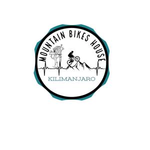 a logo for a mountain biking tour in kalamazaho at Mountain Bikes House in Moshi