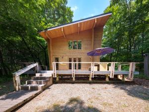 Zahrada ubytování Logcabin Miyagawa in Nasu -那須 宮川邸-