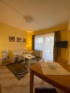 Khu vực ghế ngồi tại Apartments in der Kopenhagener Straße