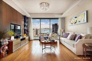 Zona d'estar a Savills Residence Daxin Shenzhen Bay