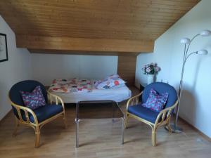 Postel nebo postele na pokoji v ubytování FeWoIngrid