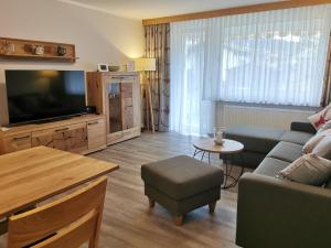 TV a/nebo společenská místnost v ubytování Montana Haus, Fewo A14, A17, B4 oder C8