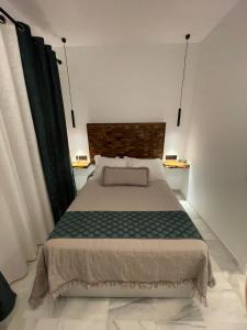 a bedroom with a large bed in a room at WISH SUITE PONCE DE LEON in Seville