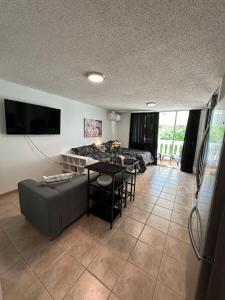 Sjónvarps- og/eða afþreyingartæki á Beachfront Studio Apt w/ Full Kitchen & Pool