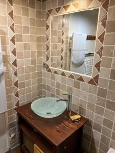 Ένα μπάνιο στο Appartement avec balcon au centre de la station, proche des remontées mécaniques