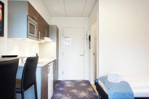 Köök või kööginurk majutusasutuses ApartHotel Faber