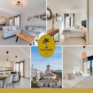 a collage of photos of a hotel room at LXR La Concha 2HAB a pasos del mar in Fuengirola