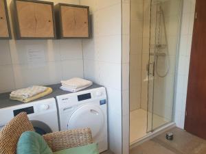 Koupelna v ubytování ROSE'S Ferienwohnung