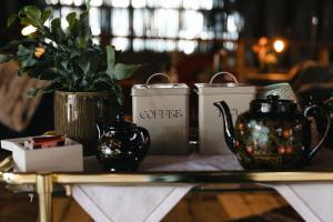 Set per la preparazione di tè e caffè presso Glamping in Småland