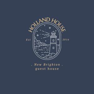 a new british guest house logo with a lighthouse at Holland House in New Brighton