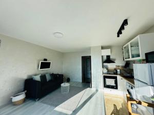 Kuchyň nebo kuchyňský kout v ubytování Sky Hills Apartment