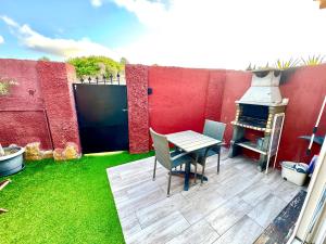 Balkón alebo terasa v ubytovaní 3 Casita-Estudio con Jardín en la playa