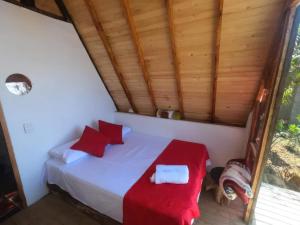 Postel nebo postele na pokoji v ubytování Chalet Celestial Wifi, Malla catamarán, Parking Privado