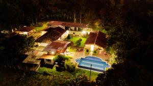 Blick auf Hotel Campestre Nogal de Cafetal aus der Vogelperspektive