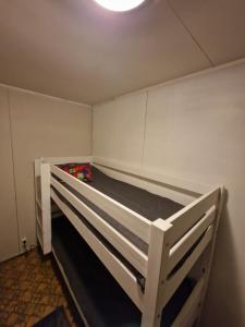a bedroom with a bunk bed in a room at Ainola 2 in Syöte