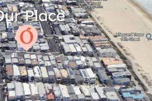 マンハッタン・ビーチにあるOcean View 1 Bedroom Manhattan Beachの車山駐車場地図