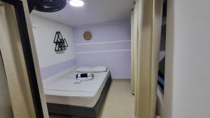 Koupelna v ubytování Aparta Hotel la 80 Estadio