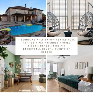Πισίνα στο ή κοντά στο Large Groups House with Heated Pool & Hot Tub, Pet friendly
