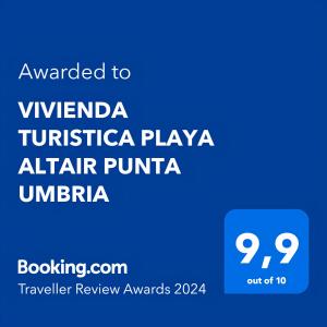 Captura de pantalla de un celular con el texto quería venezuela turica en VIVIENDA TURISTICA PLAYA ALTAIR PUNTA UMBRIA, en Punta Umbría