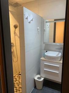 Koupelna v ubytování Apartments Bogic