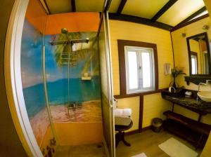 Vannituba majutusasutuses Coyote Rooms