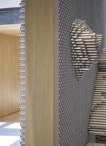 a wall filled with lots of wine glasses at Four Points by Sheraton Venice Mestre in Mestre