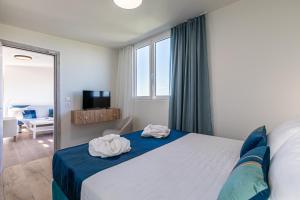 Postel nebo postele na pokoji v ubytování Kedria Lounge and infinity sea view residence + 74 fotografií