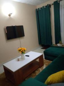 Μια τηλεόραση ή/και κέντρο ψυχαγωγίας στο Embu Paradise 1 bedroom AirBNB