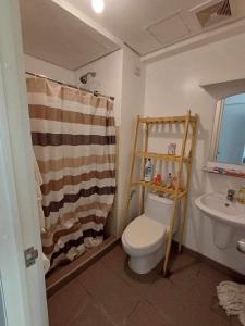 a bathroom with a toilet and a sink at Avida Tower 1 L21 staycation rm1002 in Iloilo City