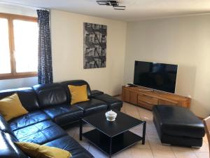 Televizors / izklaižu centrs naktsmītnē Auberge Les Rangs