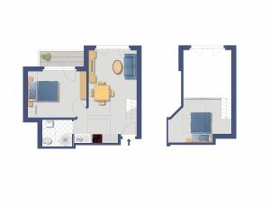 Půdorys ubytování Casa delle Stelle by Zermatt Premium Apartments