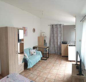 Postel nebo postele na pokoji v ubytování Ti Caz Emma
