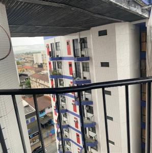 a view from the balcony of a building at Flat em São Vicente in São Vicente