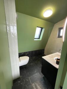 ヴィヘンにあるCasitas Wijchenのバスルーム(トイレ、洗面台付)