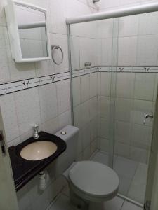 Koupelna v ubytování Apartamento Três Quartos + 13 fotografií