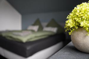 Postel nebo postele na pokoji v ubytování Ferienhaus in Lüneburg