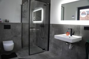 Koupelna v ubytování Ferienhaus in Lüneburg
