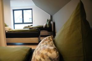 Postel nebo postele na pokoji v ubytování Ferienhaus in Lüneburg