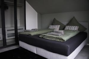 Postel nebo postele na pokoji v ubytování Ferienhaus in Lüneburg